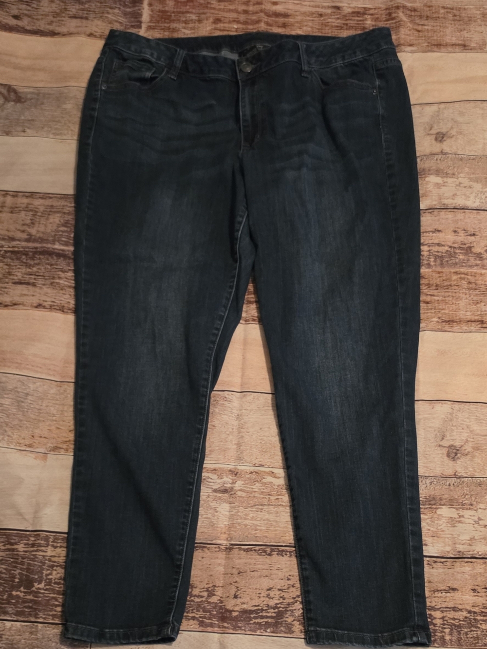 Lane Bryant Dark Blue Straight Leg Jeans